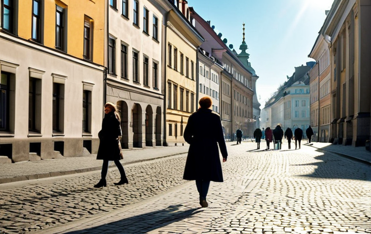 **
"A charming street scene in Warsaw, Poland. Focus on the architecture, showcasing a blend of historical buildings and modern life. People are strolling, fully clothed in contemporary fall fashion, enjoying the atmosphere. Sunlight casts a warm glow. In the distance, a subtle reference to Napoleon – perhaps a small monument or a street name. Safe for work, appropriate content, professional photography, perfect anatomy, natural proportions, high quality, family-friendly."
**