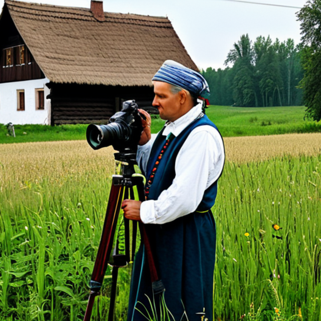 폴란드 현대 미술 - Photography - Cultural Preservation**

"A professional photographer, fully clothed in modest field a...