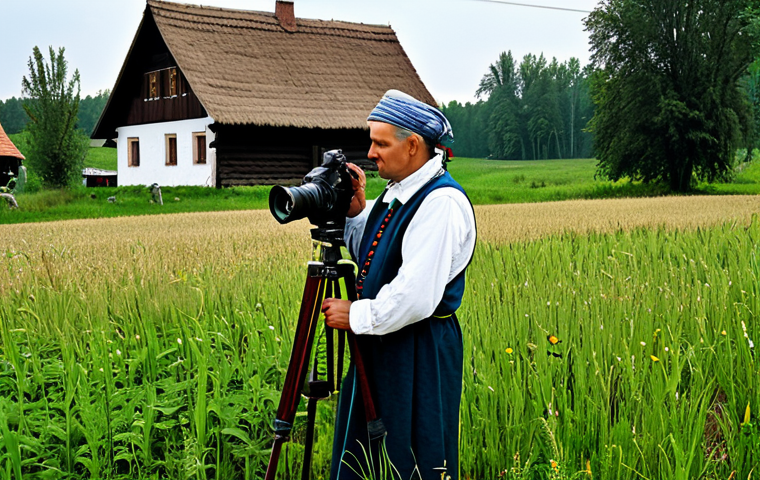 폴란드 현대 미술 - Photography - Cultural Preservation**

"A professional photographer, fully clothed in modest field a...