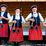Home 20 폴란드 전통 축제 - A vibrant Polish folk music festival scene in Zakopane during July, featuring local musicians passio...